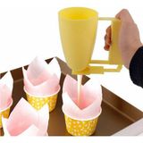 Feyza Design Renkli ve Pratik Cupcake Muffin Lokma Hamur Dağıtıcı Seti - Cappuccino