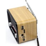Feyza Design Şarjlı Fm Radyo Bluetooth USB Aux Nostalji Radyo Nns NS-1537BT