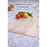 Feyza Design Şeffaf Cam Kesme Tahtası 20X30 Cm, Dayanıklı ve Pratik Kullanım - Ahşap - Bej - Seçenek 1