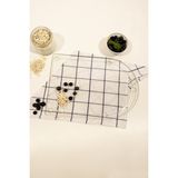 Feyza Design Şeffaf Cam Kesme Tahtası, Oval Kenar, 25X35CM, Dayanıklı ve Şık Tasarım - Ahşap - Beyaz - Seçenek 1