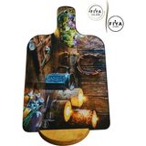 Feyza Design Şeffaf Cam Kesme ve Sunum Tabağı - Modern ve Şık Tasarım - Açık Bej - Seçenek 1