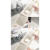 Feyza Design Setli Elastik Musluk Matı, Su Tutucu ve Kaydırmaz Mutfak-Banyo Organizer - Altın - Seçenek 1
