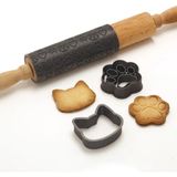 Feyza Design Sevimli Kedi Kurabiye Kalıbı Seti ile Pratik ve Eğlenceli Pişirme - Antrasit
