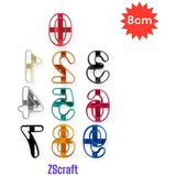 Feyza Design Sevimli Sayılar Kurabiye Kalıbı ve Kesici Seti, 8 Cm, Şeker Hamuru Aracı - Mor
