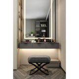 Feyza Design Şık 120 cm Atlantis Dresuar, Modern Tasarım ve Fonksiyonellik - Altın - Gri