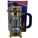 Feyza Design Şık 350ML French Press Altın Renkli Kahve Demleme Aracı - Seçenek 1