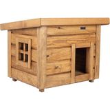 Feyza Design Şık Ahşap Camlı Kedi Evi, Konforlu ve Estetik Tasarım - Seçenek 1