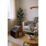 Feyza Design Şık Ahşap Kedi Yuvası, Rahat ve Modern Tasarım, Ev Için Mükemmel Seçim - Seçenek 1