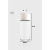 Feyza Design Şık Bej Kapaklı 244 ml Cam Baharatlık Seti, Pratik ve Güvenli Kullanım - Seçenek 1