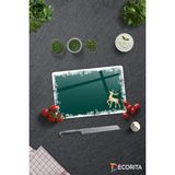 Feyza Design Şık Cam Kesme Tablası, Yeni Yıl Teması, 20X30 Cm, Modern ve Kullanışlı - Ahşap - Seçenek 1
