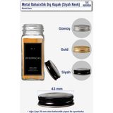 Feyza Design Şık Metal Baharatlık Kapağı ile Mutfak Dekorunuza Zarafet Katın - Seçenek 1
