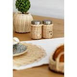Feyza Design Şık Rattan Tuzluk ve Biberlik Seti, Modern ve Dayanıklı Tasarım - Seçenek 1