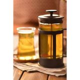 Feyza Design Şık Siyah French Press 350 Ml, Kahve ve Çay Demleme Aracı - Seçenek 1 - Ahşap