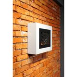 Feyza Design Şık Siyah Modem Saklama Kutusu Kapaklı, 33X38X12 Cm, Motifli - Ahşap - Seçenek 1