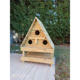 Feyza Design Şık ve Dayanıklı Ahşap Kedi Evi, Konforlu ve Doğal Yaşam Alanı - Seçenek 1