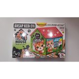 Feyza Design Şık ve Dayanıklı Ahşap Kedi Evi, Konforlu ve Güvenli Dinlenme Alanı - Seçenek 1