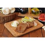 Feyza Design Şık ve Dayanıklı Ahşap Kesme ve Steak Tahtası, Mutfağınıza Zarafet Katın - Ahşap - Bej - Seçenek 1