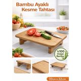 Feyza Design Şık ve Dayanıklı Bambu Kesme Tahtası, Mutfağınıza Doğal Şıklık Katın - Açık Bej - Seçenek 1