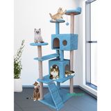 Feyza Design Şık ve Dayanıklı Kedi Evi Tırmalama Merkezi, Rahatlatıcı Oyun Alanı - Seçenek 1