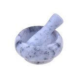 Feyza Design Şık ve Dayanıklı Tero Mermer Havan Gri, Modern Tasarım ve Kalite - Antrasit - Seçenek 1