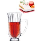 Feyza Design Şık ve Modern Ayaklı Çay Bardağı Seti, 6'lı Kristal Tasarım - Seçenek 1
