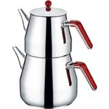 Feyza Design Şık ve Şık Tasarımlı Mini Prizma Çaydanlık, Pratik Kullanım Sağlar - Altın - Seçenek 1