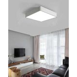 Feyza Design Tavana Sıfır Kare LED Panel Spot Aplik Avize 6500K Beyaz Renk - Ahşap - Beyaz - Seçenek 1