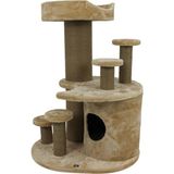 Feyza Design Tirmalamalı Konforlu Kedi Evi, Rahat ve Güvenli Yaşam Alanı - Ahşap - Bej - Seçenek 1