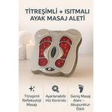Feyza Design Titreşimli Ayak Masaj Cihazı, Isıtmalı, Ayarlanabilir Hız ve Refleksoloji - Cappuccino