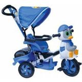 Feyza Design Unisex Çocuk Mavi Baby Poufi Ebeveyn Kontrollü Bisiklet - Seçenek 1 - Ahşap - Ceviz