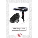 Feyza Design V5 SILEX5000 Profesyonel Fön Makinesi Siyah - Güçlü ve Şık Tasarım - Ahşap