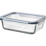 Feyza Design Vakumlu Dikdörtgen Saklama Kabı, Cam, Kapaklı, 1 Lt, 21X15X7 cm - Ahşap - Beyaz - Seçenek 1