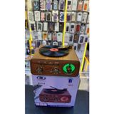 Feyza Design Vintage Tarzda Plaka Görünümlü Radyo, Şık ve Nostaljik Tasarım - Ahşap - Bej