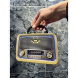 Feyza Design Vintage Tarzda Şık ve Taşınabilir Radyo, Kaliteli Ses Deneyimi - Ahşap - Ceviz