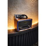 Feyza Design Vintage Tarzı USB Fm Bluetooth Radyo, Panelli ve Nostaljik Tasarım - Ahşap - Ceviz
