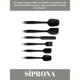 Feyza Design Yapışmaz Silikon Mutfak Seti, Pasta, Yumurta, Kaşık, Bıçak, Spatula - Ahşap - Seçenek 1