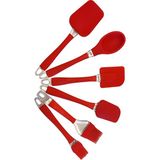 Feyza Design Yapışmaz Silikon Spatula Seti - 6 Parça, Mutfak, Pasta, Kaşık ve Fırça - Seçenek 1