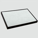Feyza Design Yatay Anfora Kumaş Batırmalı Zarif Yüzük Tablası, Şık ve Kullanışlı Tasarım - Açık Bej