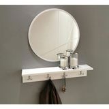 Feyza Design Yemek Odası Için Şık Beyaz Aynalı Dresuar - Ahşap - Bej - Siyah