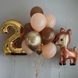Feyza Design Yeşil Renkli Şişirilebilir Balon Seti - Eğlence Için Ideal - 52X38 AMERİKAN SERVİSİ 35X35 PEÇETELER - Adaçayı Yeşili