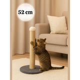 Feyza Design Yetişkin ve Yavru Kediler Için 52 cm Yuvarlak Tırmalama Tahtası, Welsoft Kumaş - Seçenek 1