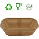 Feyza Design Yıkanabilir Bio Hamur Mayalama Sepeti, Hijyenik ve Kırılmaz, Oval 28X15X9 - Antrasit