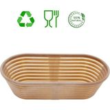Feyza Design Yıkanabilir Bio Hamur Mayalama Sepeti, Hijyenik ve Kırılmaz Oval 30X13,5X8,5 - Antrasit