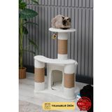 Feyza Design Yıkanabilir Kedi Tırmalama ve Oyun Evi - Rahat ve Eğlenceli Köşe - Seçenek 1