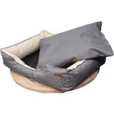 Feyza Design Yıkanabilir Yatak 55X50X18CM Gri, Rahat Uyku Konforu - Altın - Gri - Seçenek 1