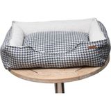 Feyza Design Yıkanabilir Yatak 65X60X18CM, Gri-Beyaz, Konfor ve Temizlik Için Ideal - Altın - Gri - Seçenek 1