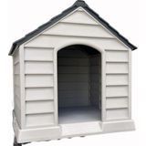 Feyza Design Yüksek Konforlu Büyük Irk Köpek Kulübesi, Dayanıklı ve Şık Tasarım - Ahşap - Beyaz - Seçenek 1
