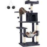 Feyza Design Yüksekliği 143 cm Çok Katlı Tırmalama Ağacı ve Kedi Evi - Seçenek 1