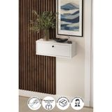 Feyza Design Yüksekliği 20 Cm, Genişliği 50 cm Beyaz Dresuar Konsol - Ahşap - Bej - Siyah