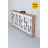 Feyza Design Yüksekliği 81 Cm, Genişliği 120 cm Çok Renkli Mdf Dresuar Kaplama - Açık Bej